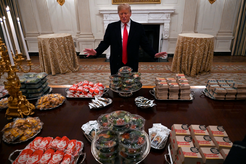 Illustration for article titled Seriously, This Loser Gave Clemson French Fries In Little Presidential Cups